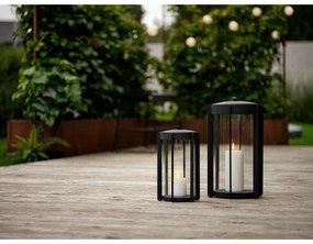 Čierny LED lampáš na USB (výška 35 cm) Firefly – Zone