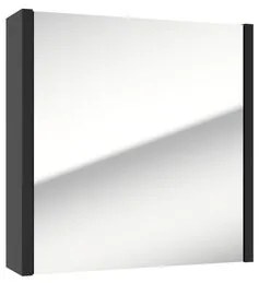 Zrkadlová skrinka SAT Delano 60x60 cm lamino čierna DELANOG60C, 1 ks