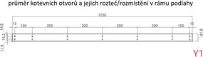 Podlaha BBFL-ZDB7 pre záhradný domček BestBerg ZDB-7 / 211 x 282 cm / čierna