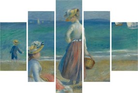 Obraz - Auguste Renoir, Figures on the Beach, reprodukcia (150x105 cm)