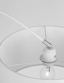 Retro stojaca lampa Sama 90 biele