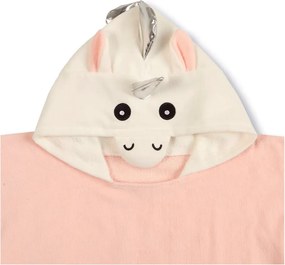 Ružové bavlnené detské pončo Lola – Good Morning