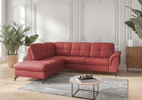 XXXLutz ROHOVÁ SEDAČKA, textil, koža, červená Sit & More - Sedačky - 00014401632M