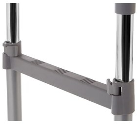 Kovový teleskopický/pojazdný stojan na oblečenie v striebornej farbe – Premier Housewares