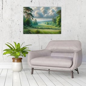 Obraz - Zelená krajina (70x50 cm)