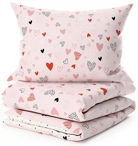 Krepové obliečky do postieľky Renforcé LOVITA ružové Rozmer obliečky: 45 x 65 cm | 90 x 140 cm