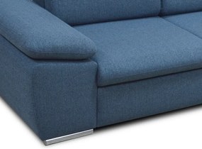 Rohová sedacia súprava Aldon 2F-OTM, modrá tkanina
