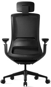 Kancelárska ergonomická stolička ROLY — sieť, látka, čierna / viac farieb Černá