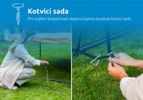 Marimex | Trampolína Marimex Standard 244 cm ružová + ochranná sieť + rebrík ZADARMO | 19000110
