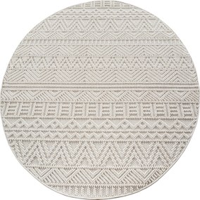 Ayyildiz, Kusový koberec Helix 2202 cream kruh, 200x200, béžová, chodba / predsieň