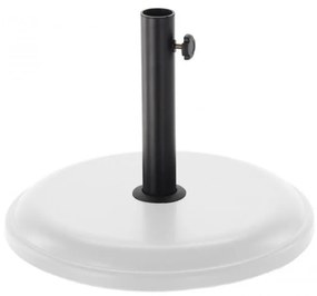 Betónový stojan na slnečník v bielej farbe 16 kg