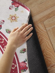 Villeroy & Boch, Kusový koberec Villeroy & Boch Toy's delight 106273 Cream, Red kruh, 160x160 (priemer) kruh, červená, obývacia izba