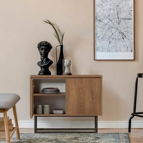 Skrinka Zuri Walnut and Black