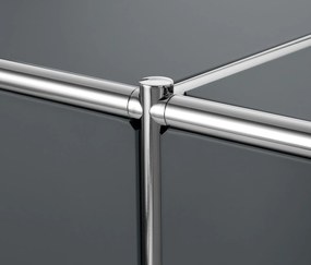 Kovová odkladacia skrinka »CN3« s nastaviteľnými výklopnými priehradkami, sivá