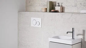 Geberit Sigma20, ovládacie tlačidlo Sigma20, biela/chróm 115.882.KJ.1