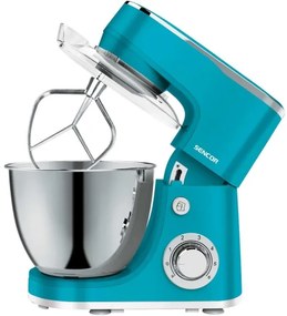Sencor - Kuchynský robot s nerezovou miskou 1300W/230V tyrkysový