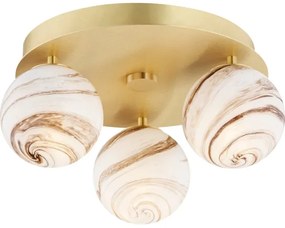 Argon 6290 - Stropné svietidlo FABIO 3xE14/7W/230V alabaster zlatá