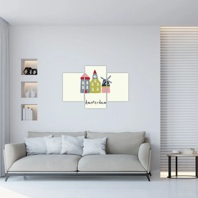 Obraz - Mestá Európy N⁰4 (90x60 cm)