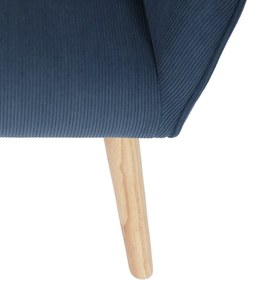 Kreslo s ušami BLUE2, modrá
