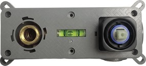 Rea Arlo, podomietková umývadlová batéria 200 mm + BOX inštalačný systém, čierna matná, REA-B5609