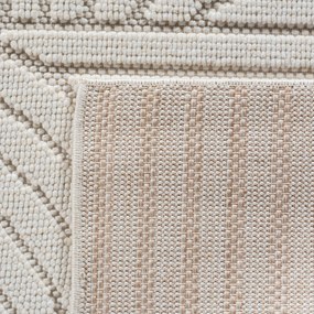 Ayyildiz, Kusový koberec Helix 2201 cream kruh, 200x200, biela, chodba / predsieň