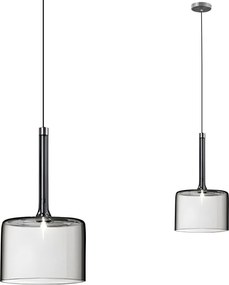 Toolight Toolight, stropné svietidlo 1xG4, APP1701-1CP GREY A, šedé sklo, OSW-04309