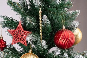 Sada vianočných závesných dekorácií MARIEN zlatá / červená (70 ks)