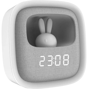 LED Stmievateľná nočná lampička s budíkom BUNNY LED/1,2W/5V 3000K