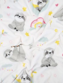 Detská deka do postieľky mikroplyš Exclusive 80 × 100 cm – Leňochod