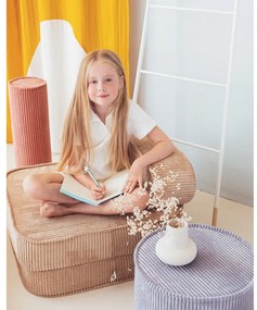 Modrý menčestrový detský puf – Wigiwama