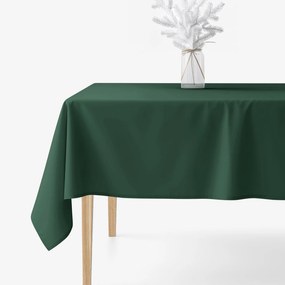 Goldea vianočný hranatý obrus 100% bavlnené plátno - tmavo zelený 120 x 140 cm