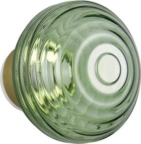 Zelené sklenené LED nástenné svietidlo na USB ø 15,5 cm Earl – Reality