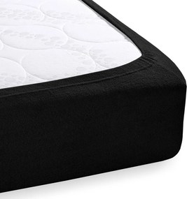 Froté napínacie prestieradlo FR-030 Čierne 80 x 200 - výška 20 cm
