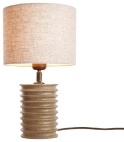 Butlers GROOVED Stolná lampa 36 cm - hnedá/prírodná