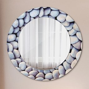 Okrúhle dekoračné zrkadlo s motívom Koleso morských kameňov fi 50 cm