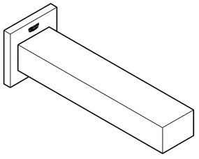 GROHE 13303000 - Vpusť do vane EUROCUBE 170 mm lesklý chróm