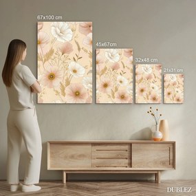 DUBLEZ | Kvetinový obraz do spálne - Ružový sen anemone