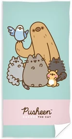 Bavlnená osuška mačička Pusheen a jej priatelia - 100% bavlna - 70 x 140 cm