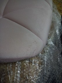 AKCIA Ružové kancelárske kreslo AVOLA VELVET II. akosť