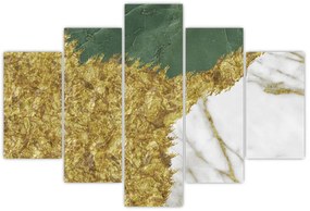 Obraz - Zelený mramor N⁰2 (150x105 cm)