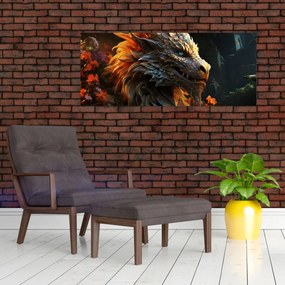 Obraz - Drak (120x50 cm)