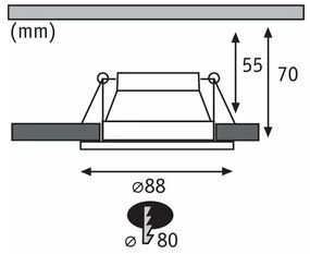 Paulmann 93406 - SADA 3xLED/6,5W IP44 Stmievateľné kúpeľňové svietidlo COLE 230V