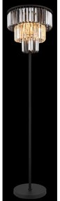 Globo 15695S - Stojacia lampa NAXIS 3xE27/40W/230V pr. 40 cm čierna