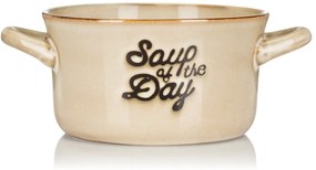 Kameninová miska na polievku Soup 500 ml béžová