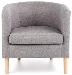 Kreslo Clubby sivá/prírodné