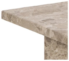 Béžový mramorový konferenčný stolík 90x90 cm Vega – Actona
