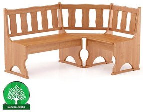 Rohová lavica borovica NR101-150x86x110 jelša