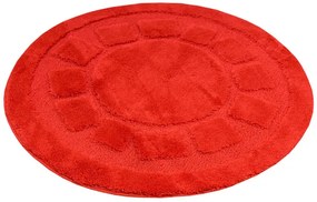 Kúpeľňový koberček Ocean červený kruh