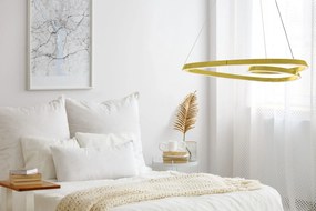 Toolight - LED stropné svietidlo APP7797-cp + diaľkové ovládanie, zlatá, OSW-09881