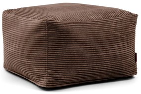 Tmavohnedý menčestrový sedací vak Softbox MooG – SLOWDOWN